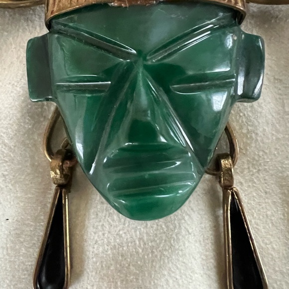Mexican Head Brooch - Picture 4 of 11